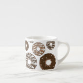 Donut Pattern, Chocolate Donuts, Karamel Donuts Espresso Kop (Rechts)