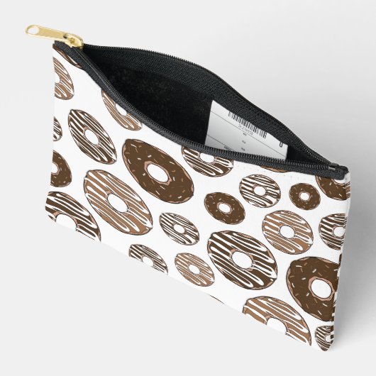 Donut Pattern, Chocolate Donuts, Karamel Donuts Etui (Open)