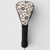 Donut Pattern, Chocolate Donuts, Karamel Donuts Golfheadcover (Voorkant)