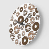 Donut Pattern, Chocolate Donuts, Karamel Donuts Grote Klok (Hoek)