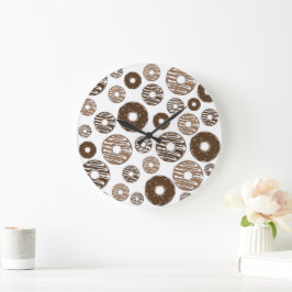 Donut Pattern, Chocolate Donuts, Karamel Donuts Grote Klok