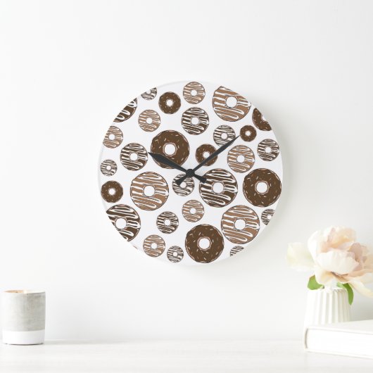 Donut Pattern, Chocolate Donuts, Karamel Donuts Grote Klok (Huis)