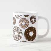 Donut Pattern, Chocolate Donuts, Karamel Donuts Grote Koffiekop (Rechts)