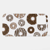 Donut Pattern, Chocolate Donuts, Karamel Donuts iPhone Hoesje (Achterkant horizontaal)