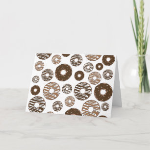 Donut Pattern, Chocolate Donuts, Karamel Donuts Kaart
