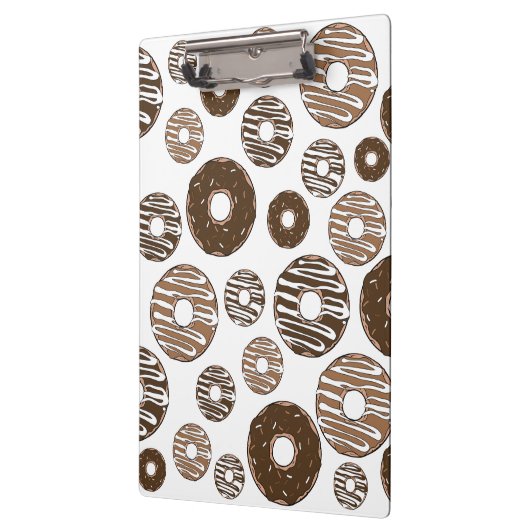 Donut Pattern, Chocolate Donuts, Karamel Donuts Klembord (Links)