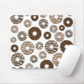 Donut Pattern, Chocolate Donuts, Karamel Donuts Muismat (Met muis)