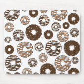 Donut Pattern, Chocolate Donuts, Karamel Donuts Muismat (Voorkant)
