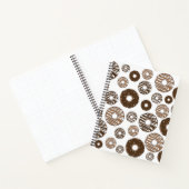 Donut Pattern, Chocolate Donuts, Karamel Donuts Notitieboek (Binnen)