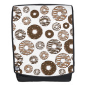 Donut Pattern, Chocolate Donuts, Karamel Donuts Rugtassen (Voorkant)