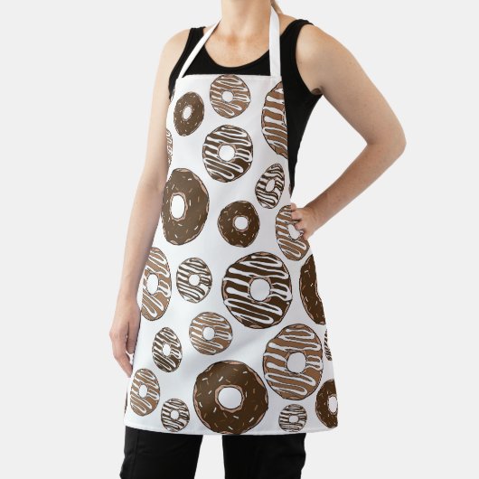 Donut Pattern, Chocolate Donuts, Karamel Donuts Schort (Insitu)