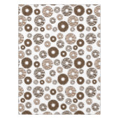 Donut Pattern, Chocolate Donuts, Karamel Donuts Tafelkleed (Voorkant)