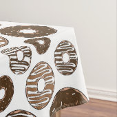 Donut Pattern, Chocolate Donuts, Karamel Donuts Tafelkleed (Voorbeeld)