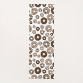 Donut Pattern, Chocolate Donuts, Karamel Donuts Yogamat (Achterkant)