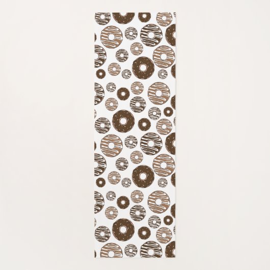 Donut Pattern, Chocolate Donuts, Karamel Donuts Yogamat (Achterkant)