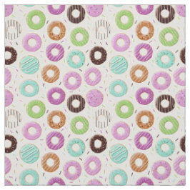Donut Pattern fabric Stof