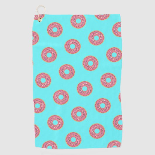 Donut Pattern I Golfhanddoek (Voorkant)