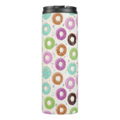 Donut Pattern monogram tumbler Thermosbeker (Achterkant)