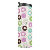 Donut Pattern monogram tumbler Thermosbeker (Geroteerd rechts)