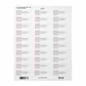 Donut Pattern Schattige kleurrijk adres Etiket (Full Sheet)