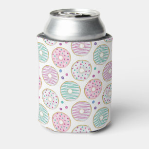 Donut Pattern Schattige Kleurrijk Blikjeskoeler