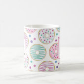 Donut Pattern Schattige Kleurrijk Koffiemok (Center)