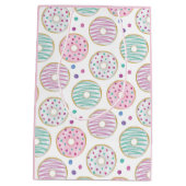 Donut Pattern Schattige Kleurrijk Medium Cadeauzakje (Achterkant)