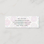 Donut Pattern Schattige Kleurrijk Mini Visitekaartje (Achterkant)