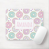Donut Pattern Schattige Kleurrijk Muismat (Met muis)