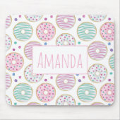 Donut Pattern Schattige Kleurrijk Muismat (Voorkant)