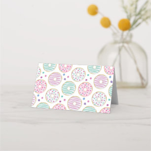 Donut Pattern Schattige Kleurrijk Plaatskaartje