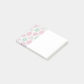 Donut Pattern Schattige Kleurrijk Post-it® Notes (Schuin)