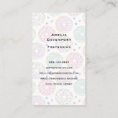 Donut Pattern Schattige Kleurrijk Visitekaartje (Achterkant)