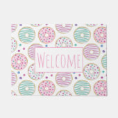Donut Pattern Schattige Kleurrijk Welkom Deurmat (Voorkant)
