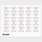 Donut Pattern Schattigee kleurrijke zaken Vierkante Sticker (Vel)