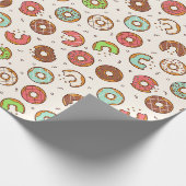 Donut Pattern | Vanilla Cream Cadeaupapier (Hoek)