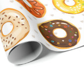 Donut Pattern Wrapping Paper Cadeaupapier (Rol Hoek)
