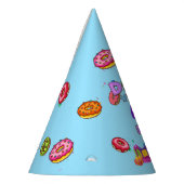Donut Personalized Color Sprinkle Birthday Feesthoedjes (Links)