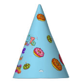 Donut Personalized Color Sprinkle Birthday Feesthoedjes (Rechts)