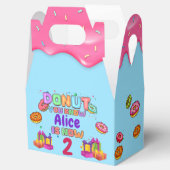 Donut persoonlijke kleuren prinkle Birthday Party Bedankdoosjes (Geopend)