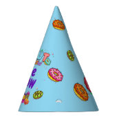 Donut persoonlijke kleuren prinkle Birthday Party Feesthoedjes (Rechts)