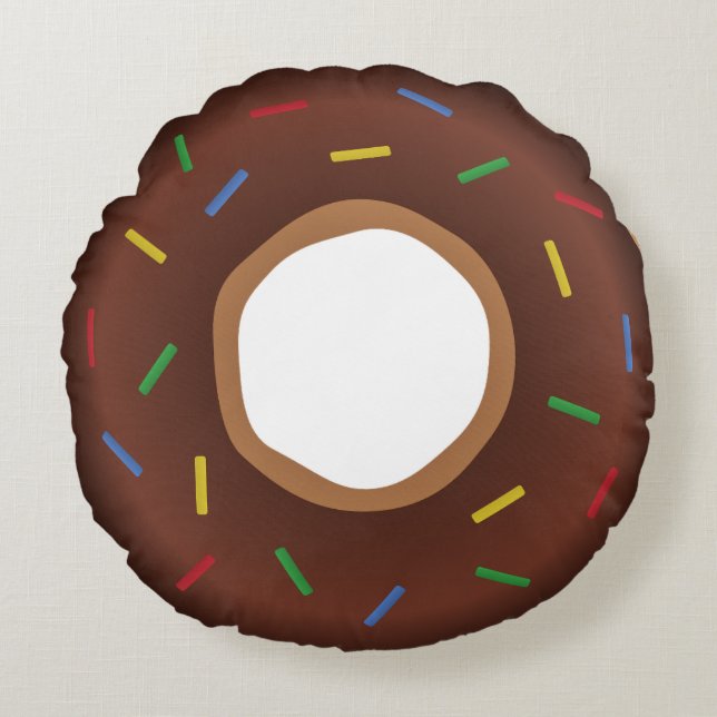 DONUT PILLOW Round Rond Kussen (Voorkant)