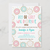 Donut Pink Blue Gold Geslacht onthullen Kaart (Voorkant)