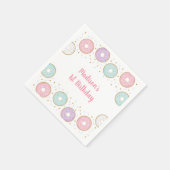 Donut Pink Gold Pastel Servet (Hoek)