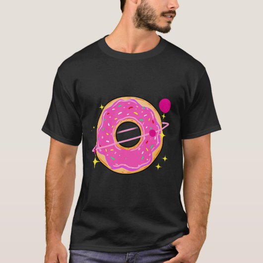 Donut Planet Donut Liefhebber Gift T-shirt (Voorkant)