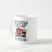 Donut Police Chase Funny Mug Koffiemok (Voorkant links)
