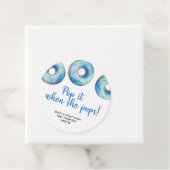 Donut Pop het Wanneer ze poppetjes Bedankjes Labels (In situ)