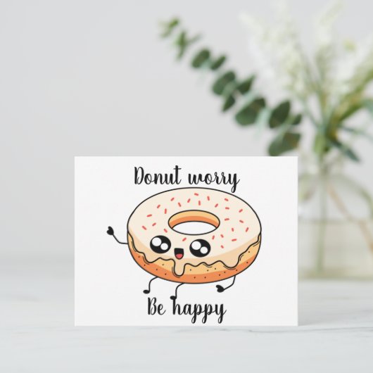 Donut poscard door Artacalla Briefkaart (Staand voorkant)