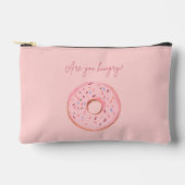 Donut Pouch – "Heb je honger?" 🍩💞 Etui (Voorkant)