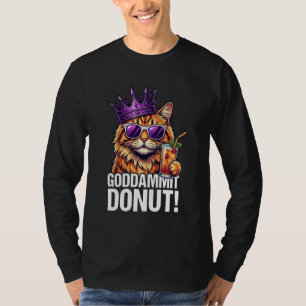 Donut Prinses Kat Meme u2013 Kawaii Grappige Carto T-shirt